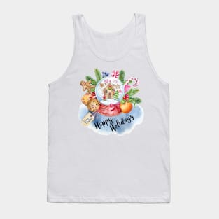 Christmas Snow Globe Tank Top